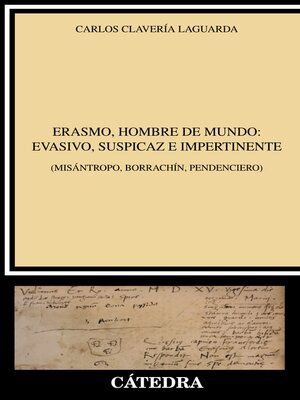 cover image of Erasmo, hombre de mundo